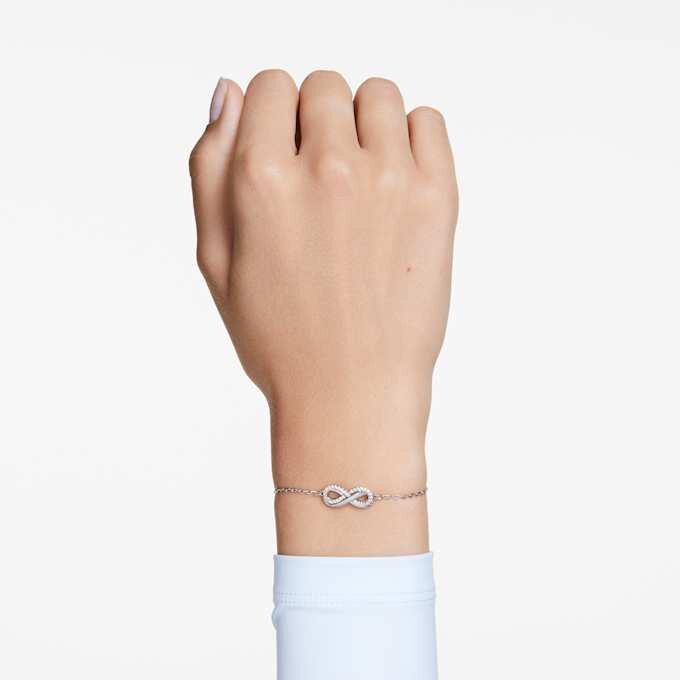 Hyperbola-Armband «Infinity», weiss, rhodiniert Hyperbola-Armband «Infinity», weiss, rhodiniert