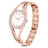 Hyperbola-Armbanduhr Swiss Made, Metallarmband, roségoldfarben, roségoldfarbene Oberfläche