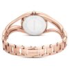 Hyperbola-Armbanduhr Swiss Made, Metallarmband, roségoldfarben, roségoldfarbene Oberfläche