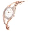 Hyperbola-Armbanduhr Swiss Made, Metallarmband, roségoldfarben, roségoldfarbene Oberfläche