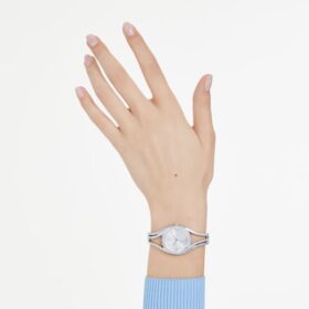Hyperbola Armreih-Uhr Swiss Made, Metallarmband, silberfarben, Edelstahl