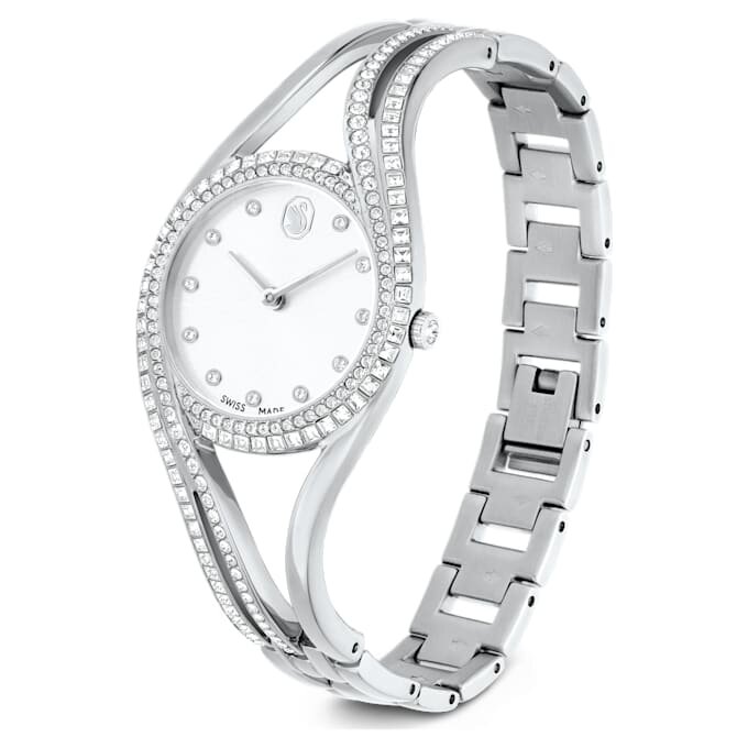 Hyperbola Armreih-Uhr Swiss Made, Metallarmband, silberfarben, Edelstahl Hyperbola Armreih-Uhr Swiss Made, Metallarmband, silberfarben, Edelstahl