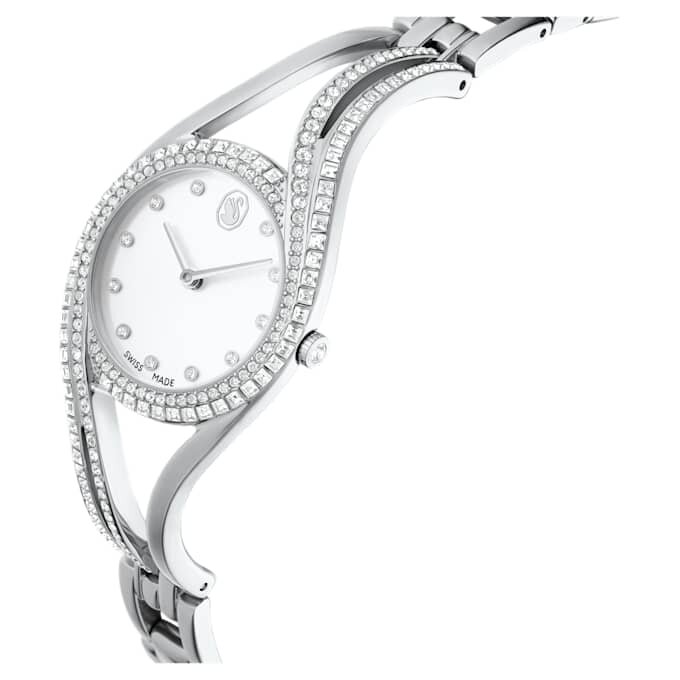Hyperbola Armreih-Uhr Swiss Made, Metallarmband, silberfarben, Edelstahl Hyperbola Armreih-Uhr Swiss Made, Metallarmband, silberfarben, Edelstahl