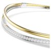 Hyperbola-Choker, Rundschliff, weiss, gemischte Metalloberfläche Hyperbola-Choker, Rundschliff, weiss, gemischte Metalloberfläche