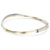 Hyperbola-Choker, Rundschliff, weiss, gemischte Metalloberfläche Hyperbola-Choker, Rundschliff, weiss, gemischte Metalloberfläche