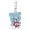 Idyllia-Anhänger mit gemischten Schliffen, Teddy, blau, rhodiniert Idyllia-Anhänger mit gemischten Schliffen, Teddy, blau, rhodiniert