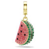 Idyllia-Anhänger mit gemischten Schliffen, Wassermelone, mehrfarbig, vergoldet Idyllia-Anhänger mit gemischten Schliffen, Wassermelone, mehrfarbig, vergoldet