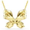 Idyllia-Anhänger und Brosche mit gemischten Schliffen, Pavé, Schmetterling, mehrfarbig, goldfarben plattiert Idyllia-Anhänger und Brosche mit gemischten Schliffen, Pavé, Schmetterling, mehrfarbig, goldfarben plattiert