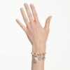 Idyllia-Armband, gemischte Schliffe, gemischte Motive, mehrfarbig, goldfarben plattiert Idyllia-Armband, gemischte Schliffe, gemischte Motive, mehrfarbig, goldfarben plattiert