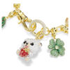 Idyllia-Armband, gemischte Schliffe, gemischte Motive, mehrfarbig, goldfarben plattiert Idyllia-Armband, gemischte Schliffe, gemischte Motive, mehrfarbig, goldfarben plattiert