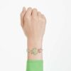 Idyllia-Armband mit gemischten Schliffen, Blume, mehrfarbig, goldfarben plattiert Idyllia-Armband mit gemischten Schliffen, Blume, mehrfarbig, goldfarben plattiert