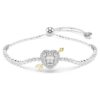 Idyllia-Armband mit gemischten Schliffen, Herz mit Pfeil, weiss, rhodiniert Idyllia-Armband mit gemischten Schliffen, Herz mit Pfeil, weiss, rhodiniert
