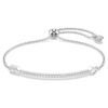 Idyllia-Armband mit gemischten Schliffen, Pfeil, weiss, rhodiniert Idyllia-Armband mit gemischten Schliffen, Pfeil, weiss, rhodiniert