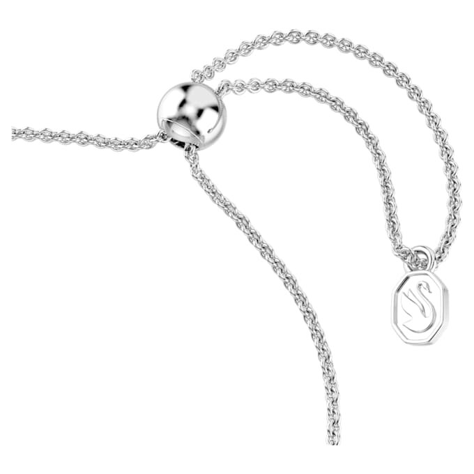 Idyllia-Armband mit gemischten Schliffen, Pfeil, weiss, rhodiniert Idyllia-Armband mit gemischten Schliffen, Pfeil, weiss, rhodiniert