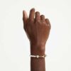Idyllia-Armband mit Kristallperlen, weiss, vergoldet Idyllia-Armband mit Kristallperlen, weiss, vergoldet