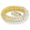 Idyllia-Armband, ovaler Schliff, weiss, vergoldet Idyllia-Armband, ovaler Schliff, weiss, vergoldet
