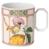 Idyllia-Becher aus Porzellan, Kristall-Print-Motiv, Fliegenschnäpper, rosa Idyllia-Becher aus Porzellan, Kristall-Print-Motiv, Fliegenschnäpper, rosa