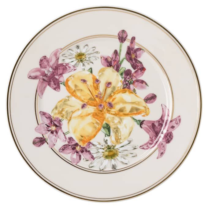 Idyllia Brotteller aus Porzellan, Kristalldruck-Motiv, Blumenstrauss, mehrfarbig Idyllia Brotteller aus Porzellan, Kristalldruck-Motiv, Blumenstrauss, mehrfarbig
