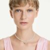 Idyllia Choker Kristallperle, gemischte Schliffe, Biene, weiss, vergoldet Idyllia Choker Kristallperle, gemischte Schliffe, Biene, weiss, vergoldet