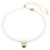 Idyllia Choker Kristallperle, gemischte Schliffe, Biene, weiss, vergoldet Idyllia Choker Kristallperle, gemischte Schliffe, Biene, weiss, vergoldet