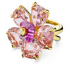 Idyllia Cocktailring «Flower», rosa, goldfarben plattiert