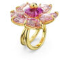 Idyllia Cocktailring «Flower», rosa, goldfarben plattiert