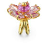 Idyllia Cocktailring «Flower», rosa, goldfarben plattiert