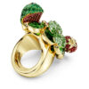 Idyllia-Motiv-Ring, mehrfarbig, vergoldet Idyllia-Motiv-Ring, mehrfarbig, vergoldet
