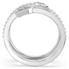 Idyllia-Motivring mit gemischten Schliffen, Pfeil, weiss, rhodiniert Idyllia-Motivring mit gemischten Schliffen, Pfeil, weiss, rhodiniert