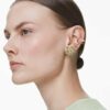 Idyllia Ohrklemmen-Set (3), asymmetrisches Design, gemischte Schliffe, Blume, mehrfarbig, goldfarben plattiert Idyllia Ohrklemmen-Set (3), asymmetrisches Design, gemischte Schliffe, Blume, mehrfarbig, goldfarben plattiert