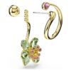 Idyllia-Ohrringe im asymmetrischen Design, gemischte Schliffe, Blume, mehrfarbig, goldfarben plattiert Idyllia-Ohrringe im asymmetrischen Design, gemischte Schliffe, Blume, mehrfarbig, goldfarben plattiert