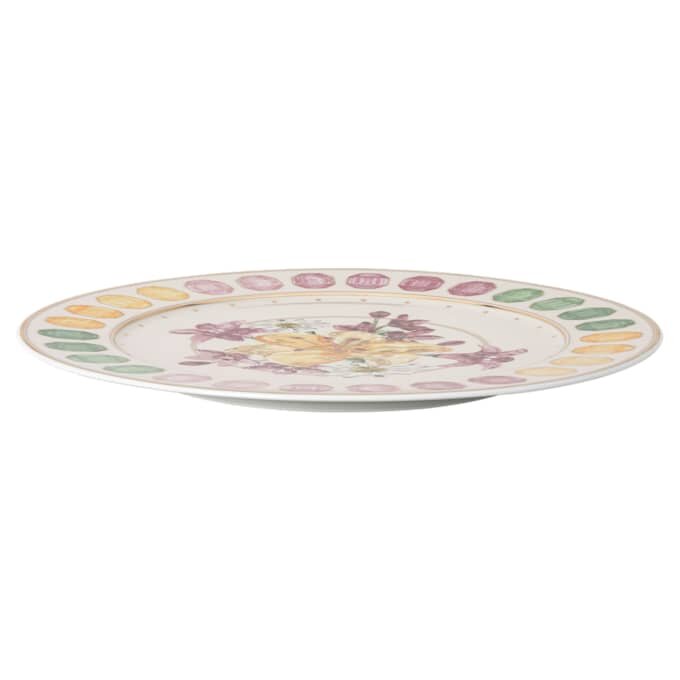 Idyllia Servierteller aus Porzellan, Kristalldruck-Motiv, Blumenstrauss, mehrfarbig Idyllia Servierteller aus Porzellan, Kristalldruck-Motiv, Blumenstrauss, mehrfarbig