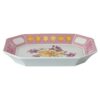 Idyllia-Tablett aus Porzellan, Kristall-Druckmotiv, Blumen, gross, rosa Idyllia-Tablett aus Porzellan, Kristall-Druckmotiv, Blumen, gross, rosa