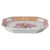 Idyllia-Tablett aus Porzellan, Kristall-Print-Motiv, Blume, klein, rosa Idyllia-Tablett aus Porzellan, Kristall-Print-Motiv, Blume, klein, rosa
