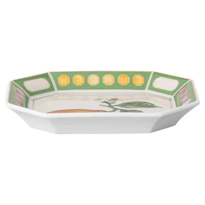 Idyllia-Tablett aus Porzellan, Kristall-Print-Motiv, Citron, klein, mehrfarbig Idyllia-Tablett aus Porzellan, Kristall-Print-Motiv, Citron, klein, mehrfarbig