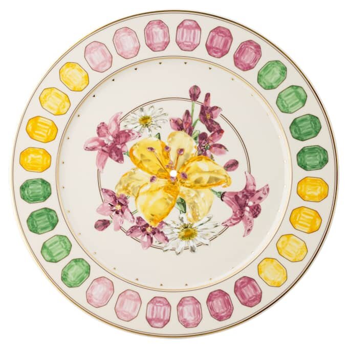 Idyllia éTagèRe Porzellan, Kristall-Print-Motiv, mehrfarbig Idyllia éTagèRe Porzellan, Kristall-Print-Motiv, mehrfarbig