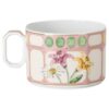 Idyllia Teetasse mit Untertasse aus Porzellan, Kristall-Print-Motiv, Blumenstrauss, mehrfarbig Idyllia Teetasse mit Untertasse aus Porzellan, Kristall-Print-Motiv, Blumenstrauss, mehrfarbig
