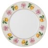 Idyllia-Teller aus Porzellan, Kristall-Druckmotiv, Lily Citron, mehrfarbig Idyllia-Teller aus Porzellan, Kristall-Druckmotiv, Lily Citron, mehrfarbig