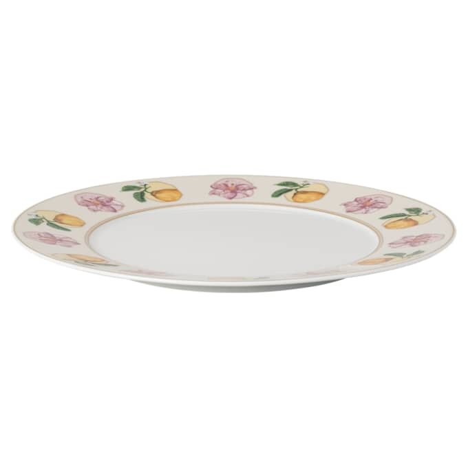 Idyllia-Teller aus Porzellan, Kristall-Druckmotiv, Lily Citron, mehrfarbig Idyllia-Teller aus Porzellan, Kristall-Druckmotiv, Lily Citron, mehrfarbig