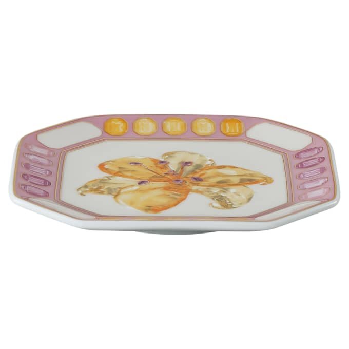Idyllia Vide Poche Porzellan, Kristall-Druckmotiv, Blume, Rosa Idyllia Vide Poche Porzellan, Kristall-Druckmotiv, Blume, Rosa