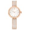 Illumina-Uhr Swiss Made, Metallarmband, Roségold-Farbton, roségoldfarbene Oberfläche