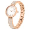 Illumina-Uhr Swiss Made, Metallarmband, Roségold-Farbton, roségoldfarbene Oberfläche