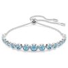Imber-Armband mit gemischten Rundschliffen, blau, rhodiniert Imber-Armband mit gemischten Rundschliffen, blau, rhodiniert