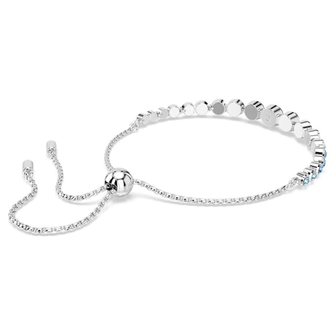 Imber-Armband mit gemischten Rundschliffen, blau, rhodiniert Imber-Armband mit gemischten Rundschliffen, blau, rhodiniert