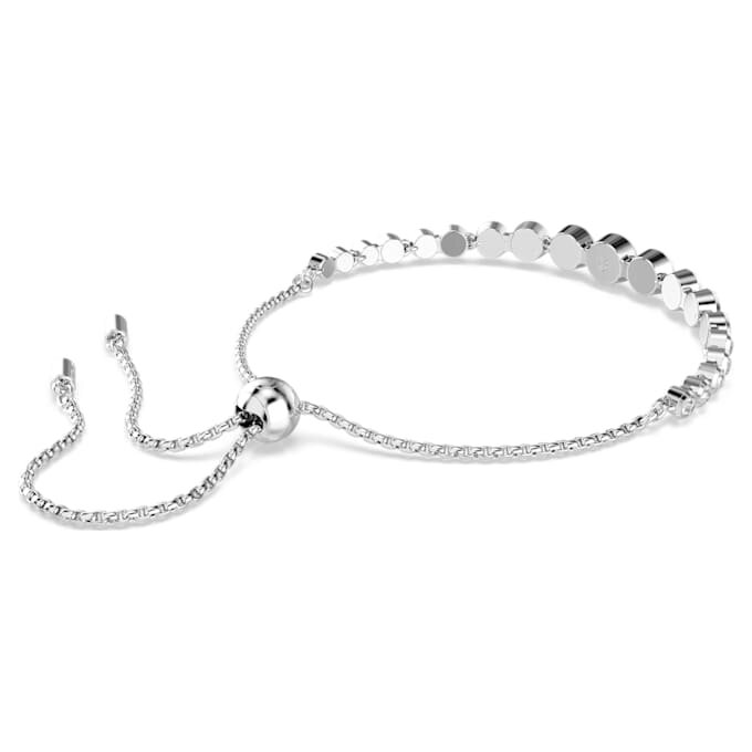 Imber-Armband mit gemischten Rundschliffen, weiss, rhodiniert Imber-Armband mit gemischten Rundschliffen, weiss, rhodiniert