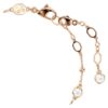 Imber-Armband mit rundem Schliff, weiss, roségoldfarben plattiert Imber-Armband mit rundem Schliff, weiss, roségoldfarben plattiert