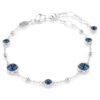 Imber-Armband, Rundschliff, blau, rhodiniert Imber-Armband, Rundschliff, blau, rhodiniert