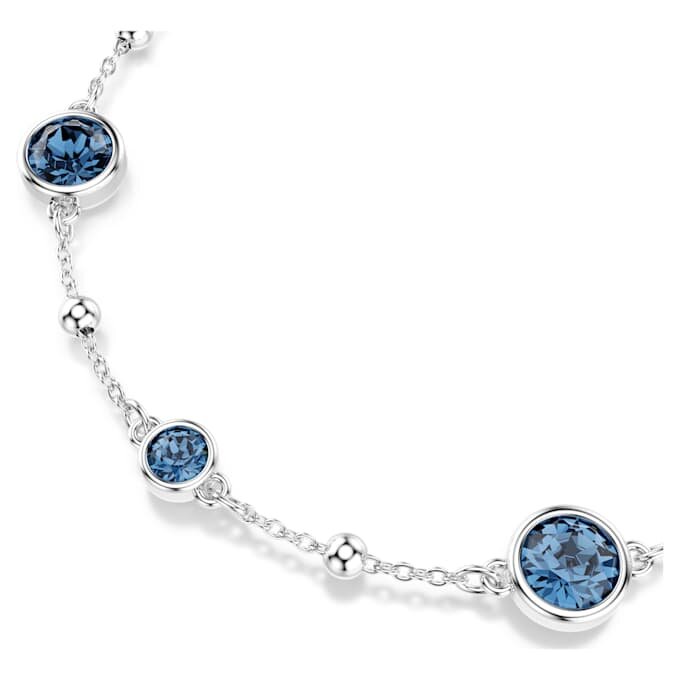 Imber-Armband, Rundschliff, blau, rhodiniert Imber-Armband, Rundschliff, blau, rhodiniert