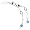Imber-Armband, Rundschliff, blau, rhodiniert Imber-Armband, Rundschliff, blau, rhodiniert