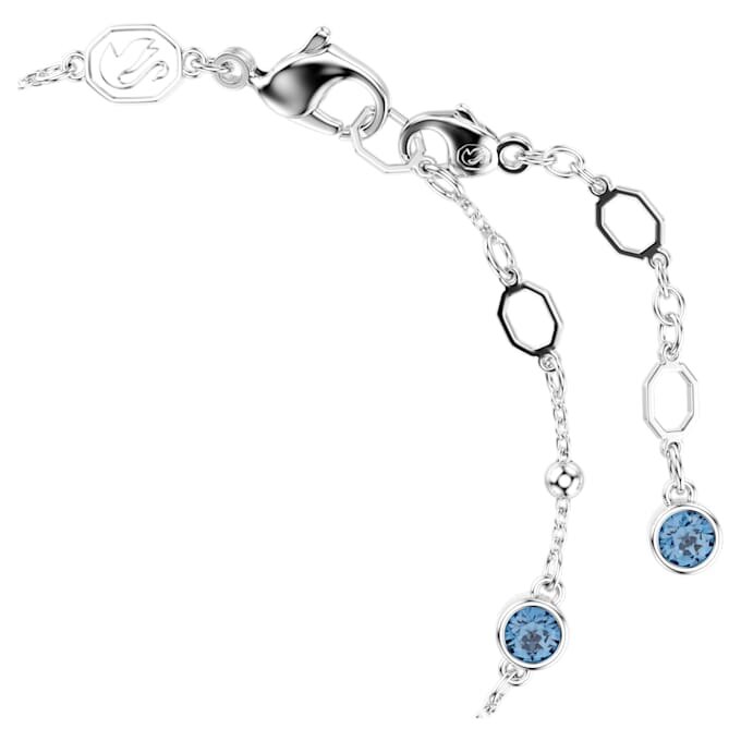 Imber-Armband, Rundschliff, blau, rhodiniert Imber-Armband, Rundschliff, blau, rhodiniert
